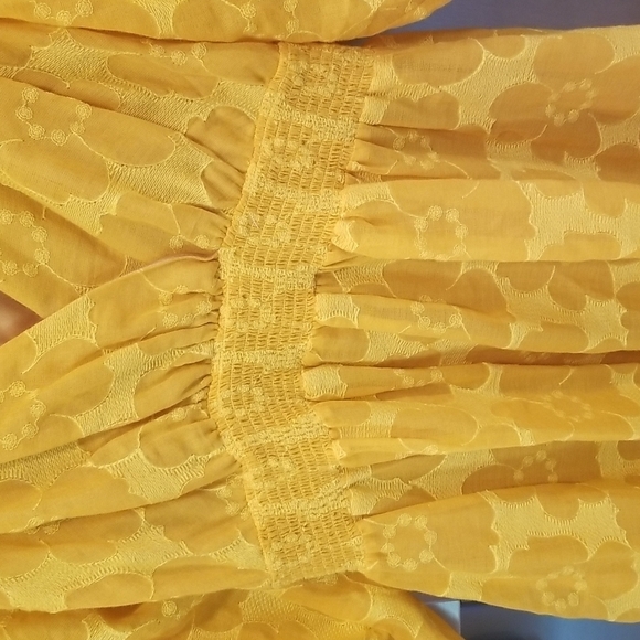 💕TRINA TURK💕 Dawning Dress ~ Walk This Lei Embroidery ~ Saffron NWOT - Picture 5 of 8